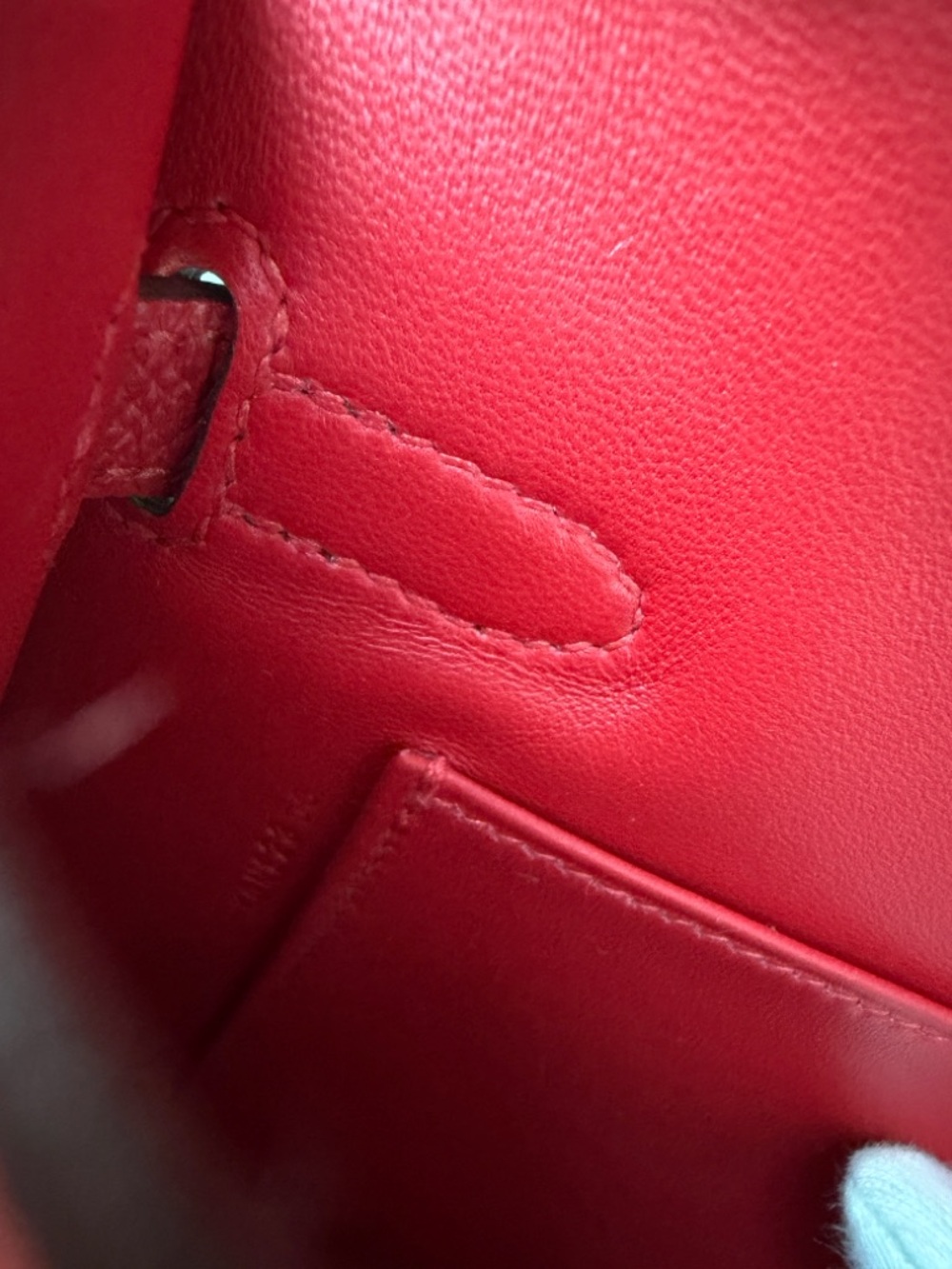 Hermès mini Kelly Elan Red Epsom Gold Hardware Clutch Crossbody Full Set New - Picture 10 of 17